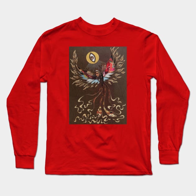 Tear and flame Long Sleeve T-Shirt by Valerie Savarie